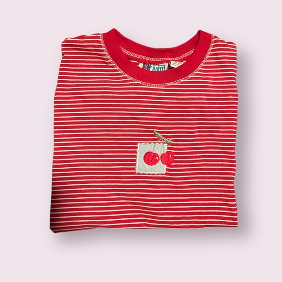 Bold Spirit Cherry Stripe Top - Picture 1 of 5